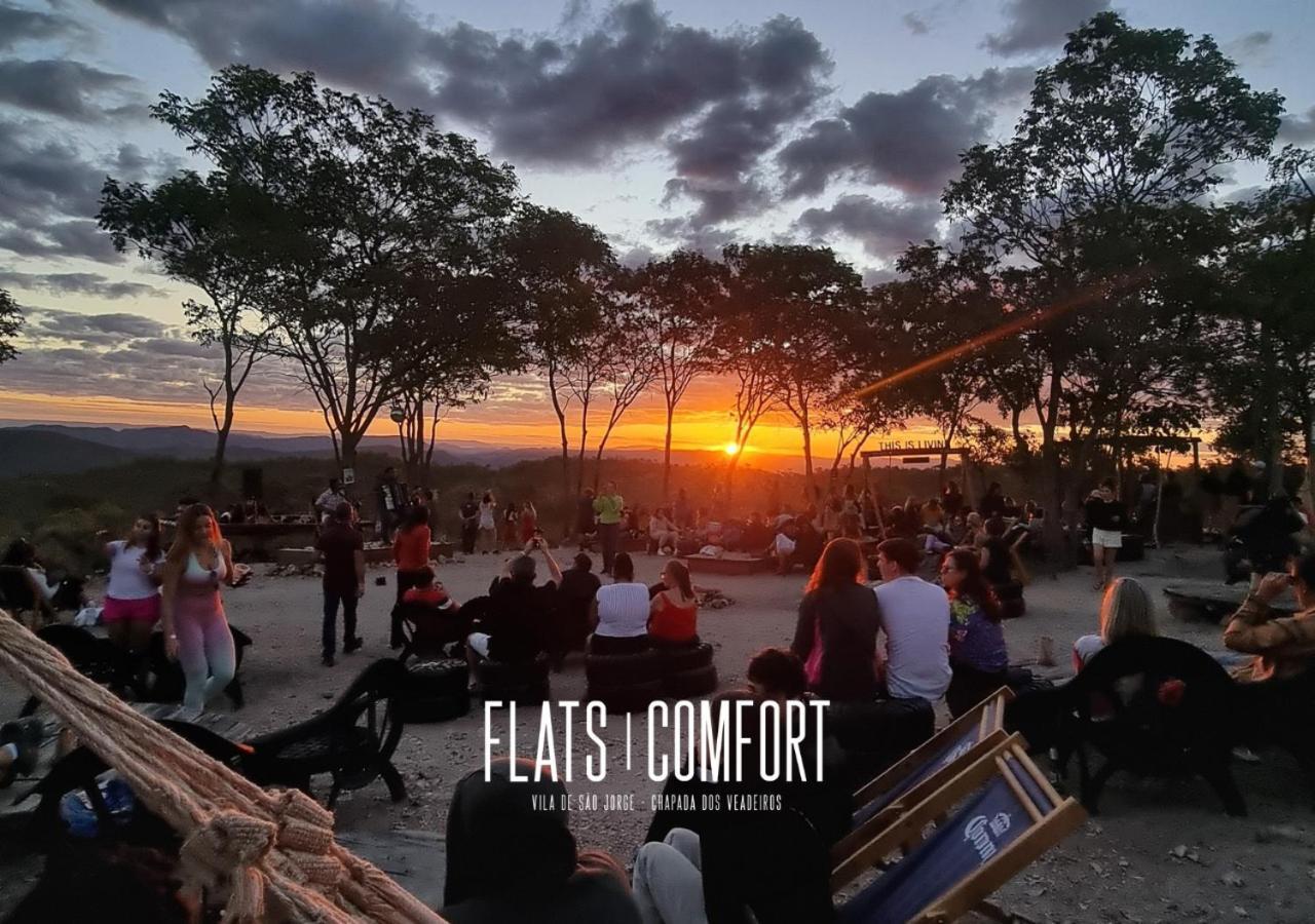 Novidade Flats Comfort Na Vila De Sao Jorge - Chapada Dos Veadeiros酒店 外观 照片