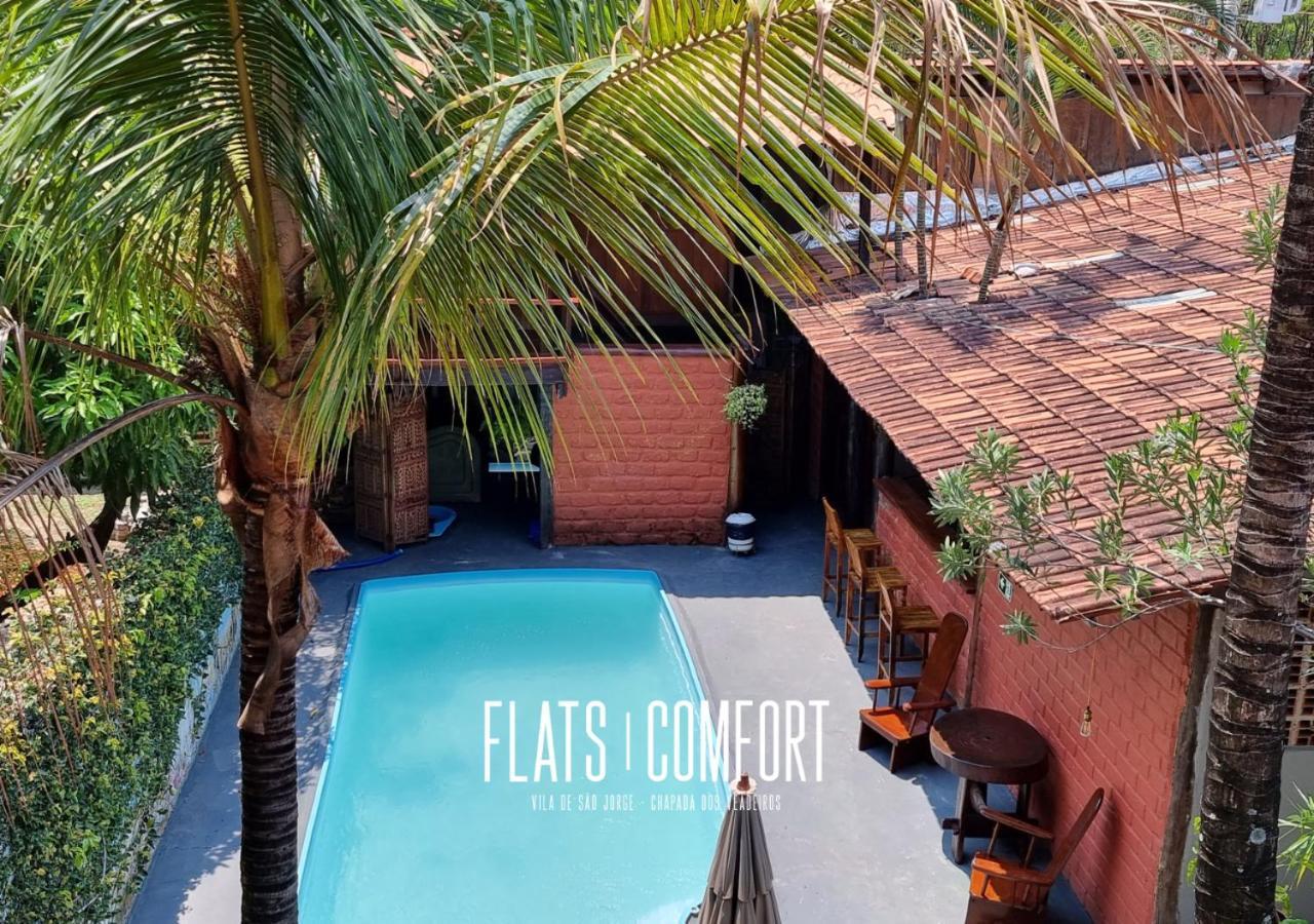 Novidade Flats Comfort Na Vila De Sao Jorge - Chapada Dos Veadeiros酒店 外观 照片