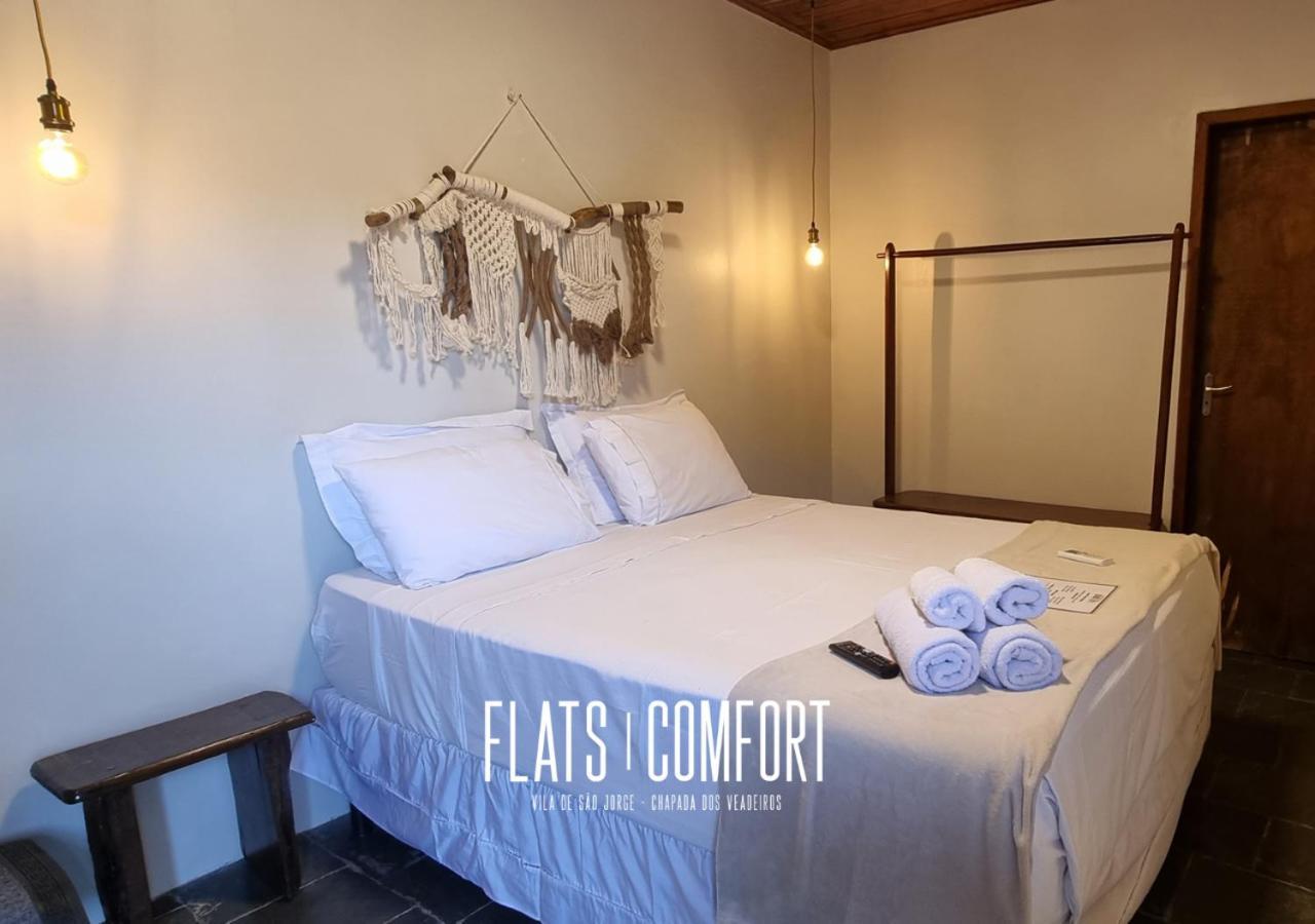 Novidade Flats Comfort Na Vila De Sao Jorge - Chapada Dos Veadeiros酒店 外观 照片