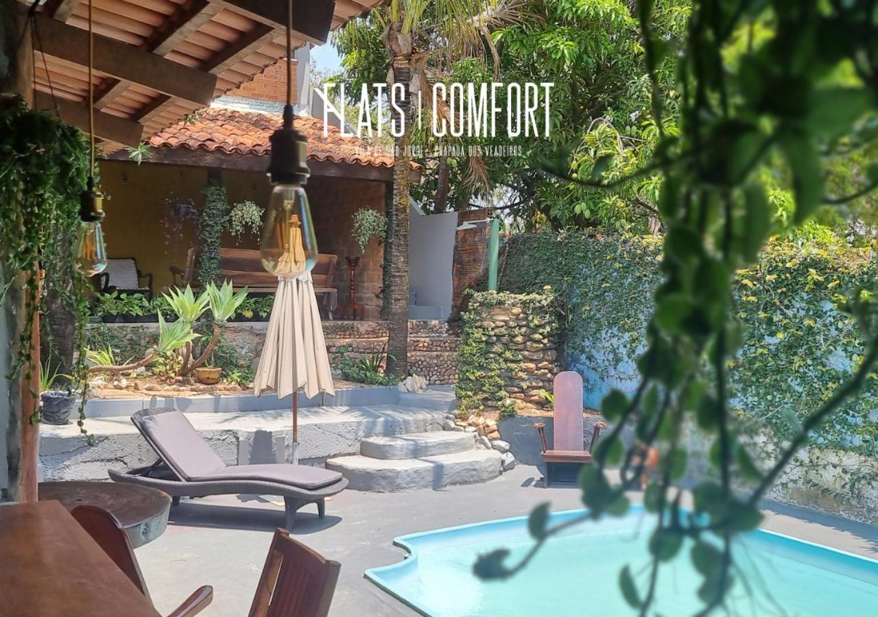Novidade Flats Comfort Na Vila De Sao Jorge - Chapada Dos Veadeiros酒店 外观 照片
