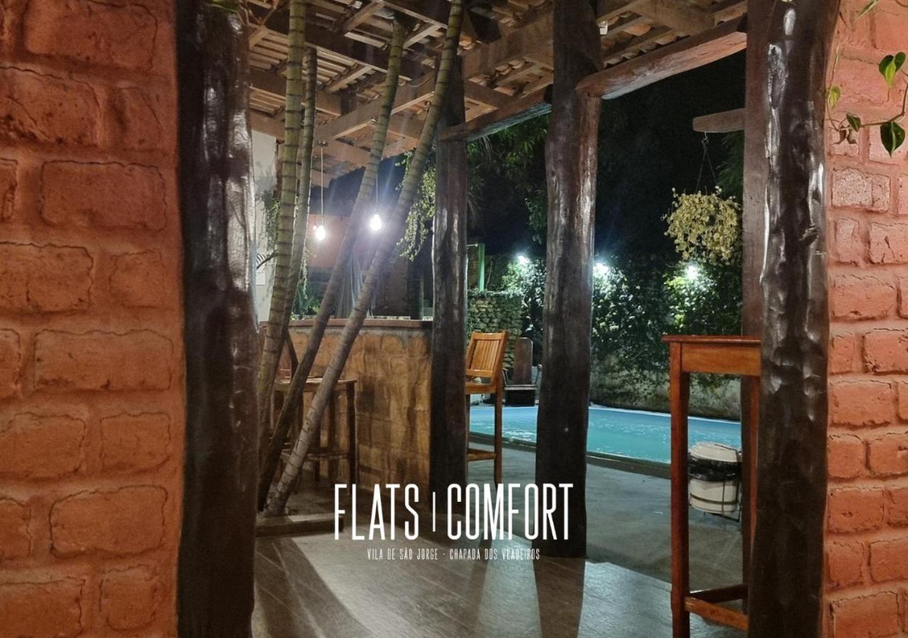 Novidade Flats Comfort Na Vila De Sao Jorge - Chapada Dos Veadeiros酒店 外观 照片