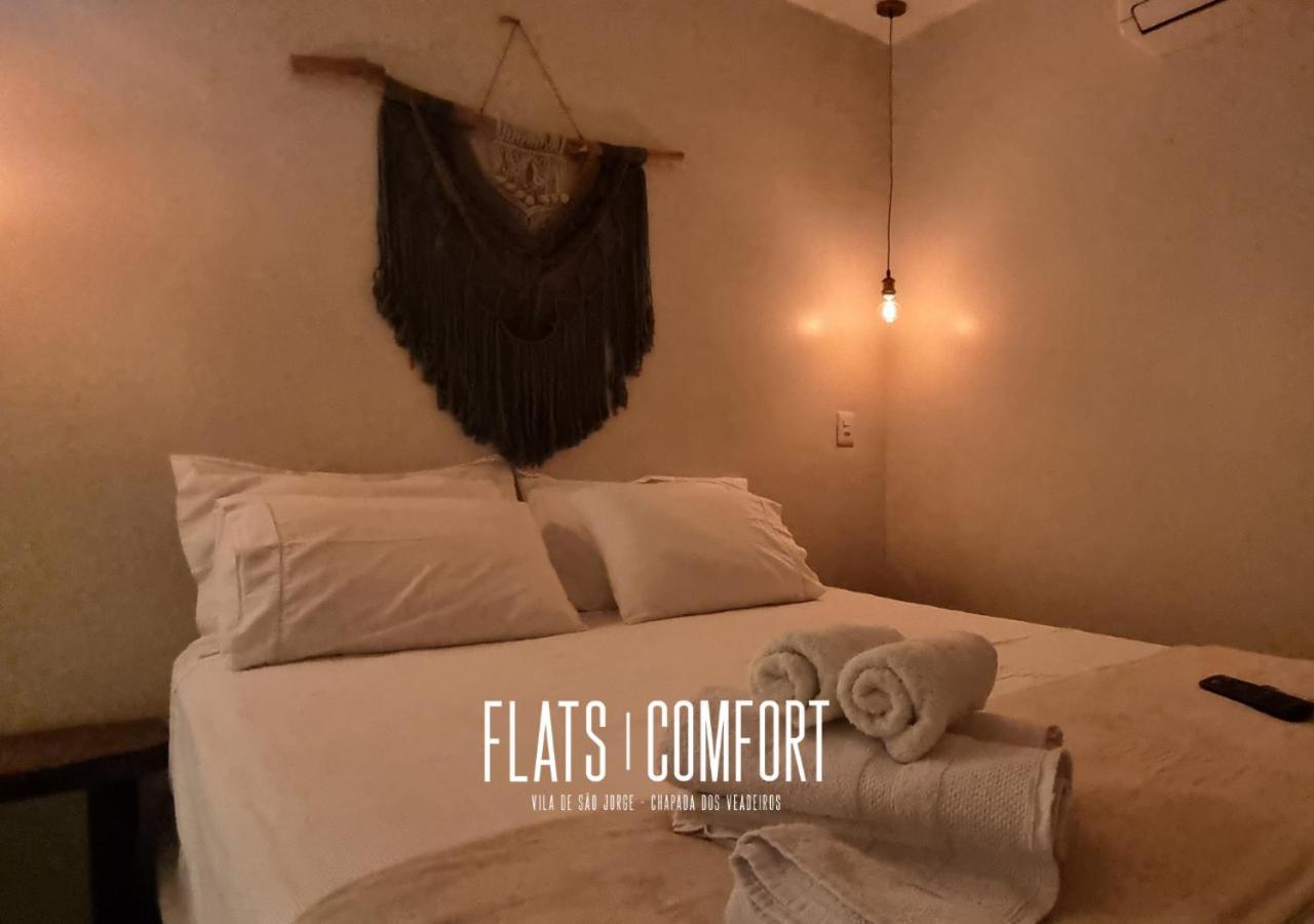 Novidade Flats Comfort Na Vila De Sao Jorge - Chapada Dos Veadeiros酒店 外观 照片